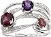 14 karat white-gold Genuine Rhodolite Garnet, title=