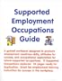 Supported Employment Occupations Guide