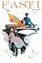 Art Poster, Speeding with a Yellow Scarf - 18.75 x 27.5