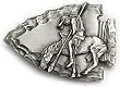 TRAIL OF TEARS Arrowhead Belt Buckle Native American