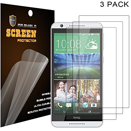 Mr Shield For HTC Desire 820 Premium Clear Screen Protector [3-PACK] with Lifetime Replacement Warranty