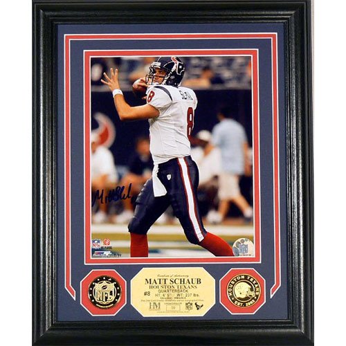 Highland Mint Houston Texans Matt Schaub Autographed Photomint