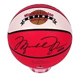 Michael Jordan Autographed Red/Retirement Basketball (UDA)