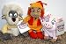 Rare Disney Black Cauldron Complete Set of 3 Plush Bean Bag Dolls Including Gurgi, Fairfolk, and Hen Wen Mint with Tags