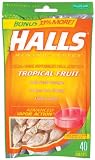 Halls Drops, Tropical Fruit, 30-Count Drops (Pack of 12)