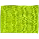 DII Oceanique Machine Washable 100% Polyester Non Slip Chenille Pop Corn Luxury Spa Bath Rug, Soft & Absorbent, Place Near Vanity, Bath Tub or Shower, 17x24",Lime