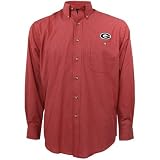 Antigua Georgia Bulldogs Red Matrix Button-up Shirt