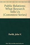 Public relations : what research tells us