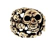 BRASS SKULL RING WIDTH: 22mm
