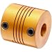 Lovejoy Beam Coupling, ES Series Single Beam Set Screw Style, Aluminum, Inch, Complete Coupling