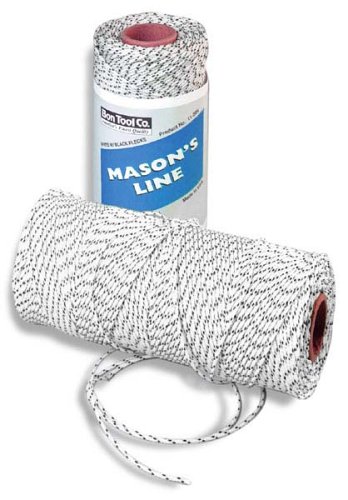 Bon Tools 11-285 Bonded Braided Nylon Line - White w/ Black Flecks