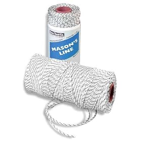 Bon Tools 11-285 Bonded Braided Nylon Line - White w  Black Flecks by Bon Tools