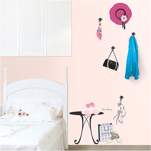 Reusable Decoration Wall Sticker Decal - Parisian Tea Time