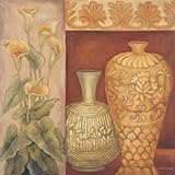 IMAGE OF Neo Vintage I Beautiful MUSEUM WRAP CANVAS Print with Added BRUSHSTROKES Eva Misa 20x20