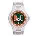 Miami Hurricanes UM NCAA Men's Pro II Watch with Stainless Steel Bracelet