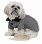 Fashion Pet Herring-bone Medium Dog Coat, Black