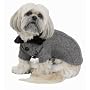 Fashion Pet Herring-bone Medium Dog Coat, Black