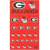 Georgia Bulldogs 24 Count Team Vinyl Stickers