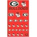 Georgia Bulldogs 24 Count Team Vinyl Stickers