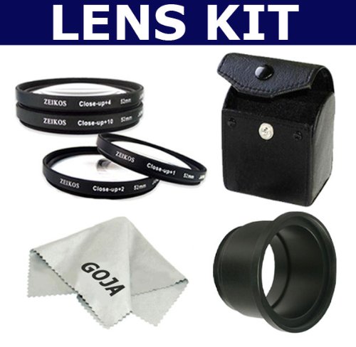 Cheap 6 Pcs. Kit For KODAK Z650 Z710 Z740 includes: 4 Pcs. Professional High Definition Close-Up Set (+1, +2, +4, +10) + Carry Case + Lens Adapter Tube + 1 Ultra Fine Microfiber Cleaning Cloth GOJA Logo