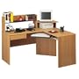 Juno Alder Corner Computer Workstation Juno Alder [Office Product]