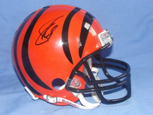 CARSON PALMER SIGNED AUTOGRAPHED MINI HELMET CINCINNATI BENGALS COA + HOLOGRAM