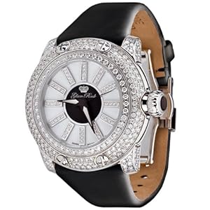 Glam Rock Women's GR80010 Special Edition Collection Diamond Accented Black Techno Watch