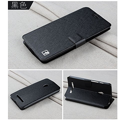 Asus Zenfone 5 Case Wallet Style Leather Filp Cover Case for Asus Zenfone 5 With Stand Function (Black)