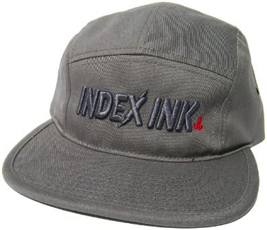 Index Ink Five Panel Adjustable Hat/Cap Concrete Wave - Grey - One Size