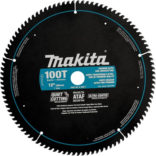 Makita A 94817 12 Inch 100 Tooth Ultra Coated Mitersaw Blade