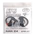 SureFire EarPro EP6 Signature Series Hearing Protection Earpieces, Medium, Black, One Pair