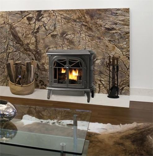 Oxford Cast Iron Gas Stove - Aged Silver