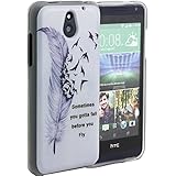 HTC Desire 610 Case, Harryshell(TM) Slim Feather Pattern Scratch-Resistant Tpu Gel Silicone Soft Protective Skin Case Cover for HTC Desire 610 (Feather)