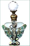Perfume Bottle Butterfly Fairy Design in Green
