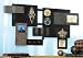Wall Decor with Geometric Design in Brown and Green Finish