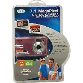 Click here to buy Digital Concepts 7.1 MP Digital Camera With Anti-shake- Pink by Digital Concepts.