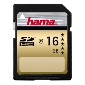 Hama - Gold - Carte SDHC - Classe 10 - 22 Mo/s - 16 Go (Import Royaume Uni)