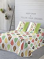 COSTURA Colcha Tutti Leaf (Crema)