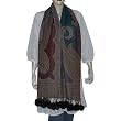 India Costumes Stoles Wool for Womens India with Pom-Pom 28 x 72 inches