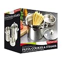 Kitchen Craft Italian Collection Stainless Steel Pasta Pot with Steamer Insert, 20cm