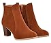 Serene Womens Vintage Chunky Low Heel Short Boot Ankle Booties