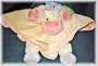 Carter's Smiley Happy Friends Yellow Giraffe Lovey Security Blanket with Feet and Legs!