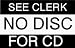See Clerk / No Disc / For CD In-Store Use White Display Labels 3/4 x 1/2 - 1 Roll, 1000 Labels #MSLW34ND (Retail Stickers)