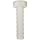 Nylon 6/6 Hex Bolt, Plain Finish, Off-White, External Hex Drive, Meets ASTM D4066/ASTM D6779, 35mm Length, Fully Threaded, M3-0.5 Metric Coarse Threads (Pack of 100)