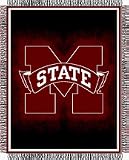 Mississippi State Bulldogs NCAA Licensed Focus Series 48 x 60 Throw Blanket