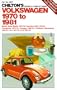 Chilton's Repair and Tune Up Guide, Volkswagen 1970 to 1981: Beetle, Super Bettle 1970-80- Karmann Ghia 1970-74, Transporter 1970-79, Vanagon 1980-8 (Chilton model specific automotive repair manuals)
