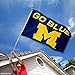 Michigan Wolverines Go Blue Logo Flag
