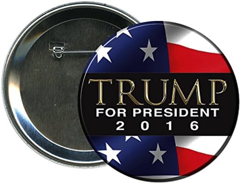 Donald Trump-08 Round 2016 Campaign Button