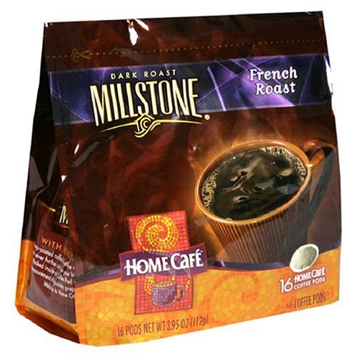 Millstone Home Cafe Coffee Pods, French Roast, 16-Count Packages (Pack of 6)