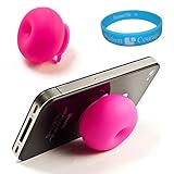 Pink Rubber Suction Stand for Samsung Attain 4G Galaxy SII (Galaxy S2) Andr ....